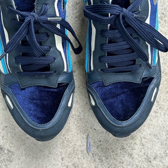 Sandro Paris Flame Sneakers, 3 blues, size 40 - Picture 4 of 11